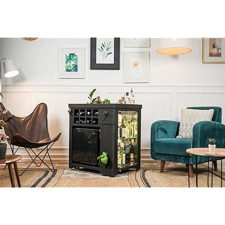 SpeedX Home Bars - Model X Home Bar Cabinet Wooden Vinyl & Matt Gold ...