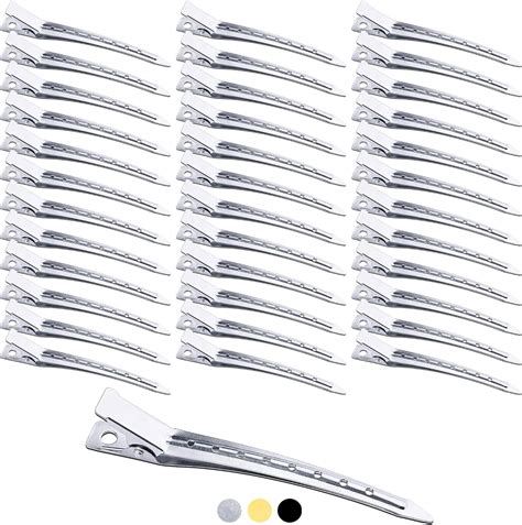 Mbsomnus 36pcs Hair Clips for Styling 3.5 Inch Silver Sectioning Hair ...