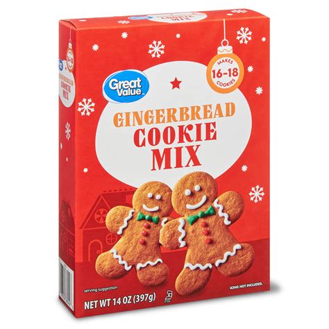 Great Value Holiday Gingerbread Cookie Mix, 14 oz - Walmart.com ...