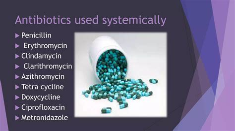 Antibiotics in endodontics | PPTX