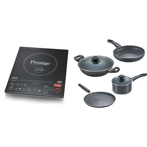 Buy Prestige Induction Cooktop PIC 6.1 V3 and Omega Granite Aluminium ...