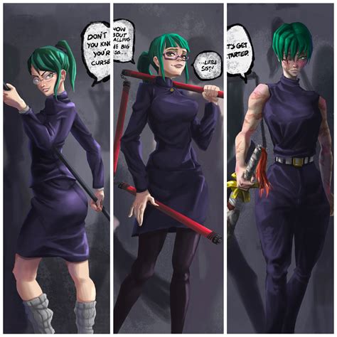 ArtStation - Maki zenin from jujutsu kaisen