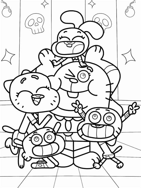 The Amazing World of Gumball Coloring Pages 🎨🌟 - Coloringpagesforkids.net