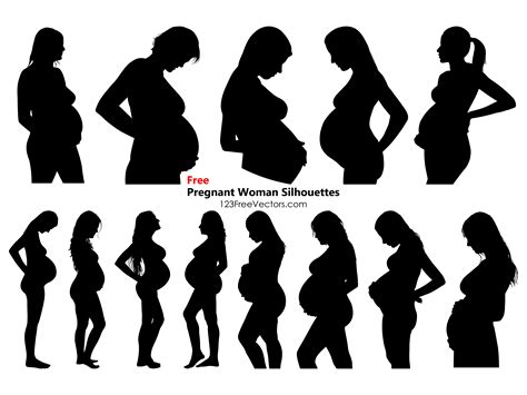Printable Pregnant Silhouette Maternity Silhouette Picture