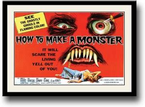 How to make a monster vintage movie Fine Art Print - Movies posters in ...
