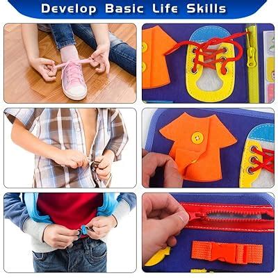 Buy Busy Board for Toddlers 3-6 Montessori toys for 3 4 5 6 Year Old ...