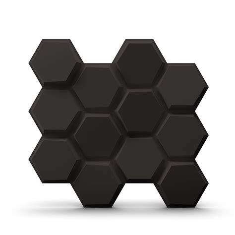 Buy Elevate Non-Self Adhesive 3D Wall Panel | Model 5004 | Black ...