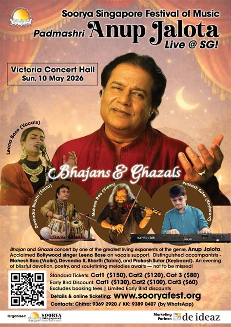 Soorya Singapore presents Anup Jalota Live !!!!! Evening of Bhajans and ...