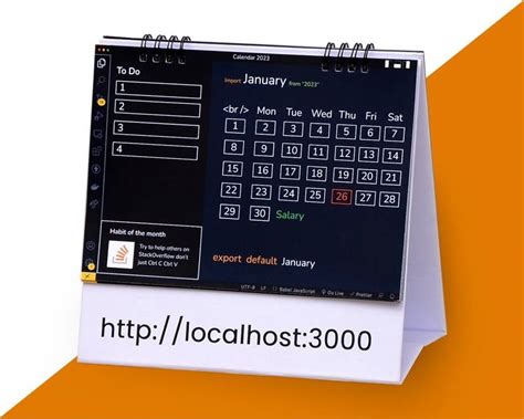 ReactJS Developers Calendar 2023 | Table Top/Office Desk Calendar 2023 ...