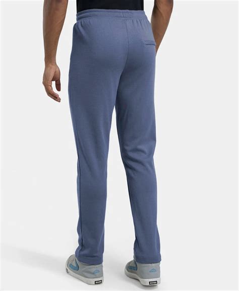 Buy Super Combed Cotton Rich Pique Slim Fit Trackpant with Side Zipper ...