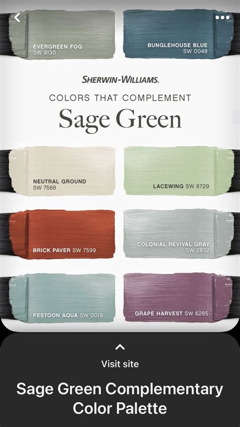 Image result for Sage Green Complementary Colors