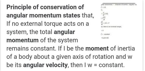 state principle of conservation of angular momentum ? answer - Brainly.in
