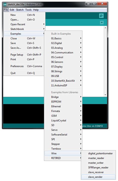 Arduino I2C Example Code 的图像结果