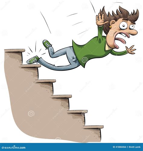 Stair Fall stock illustration. Illustration of falling - 41886066