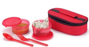 Flipkart.com | Flipkart SmartBuy Aqua Red 2 Containers Lunch Box