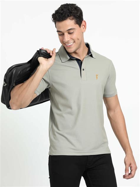 Buy Moose Grey Polo T Shirt for Men Online | Stellers