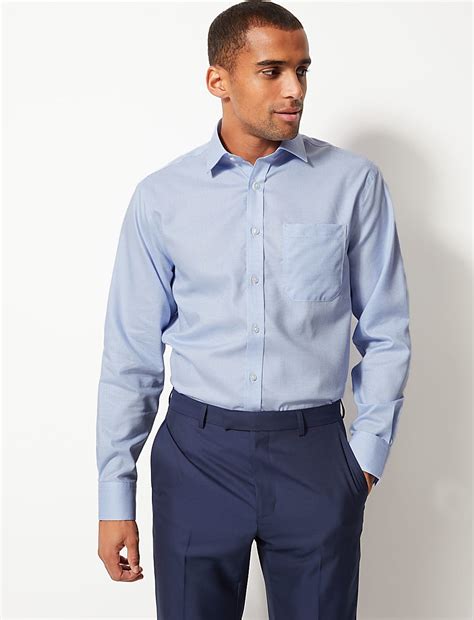 Buy Pure Cotton Non-Iron Shirt at Marks & Spencer