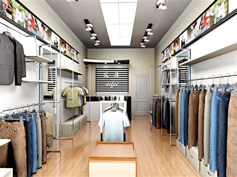 107平米服装店设计施工图（附3D模型+效果图）-商业空间装修-筑龙室内设计论坛