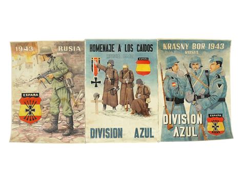 Lot 639 | WWII SPANISH BLUE DIVISION POSTERS FOR RUSSIAN CAMPAIGN