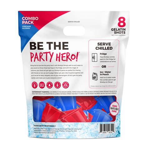 Strawberry/Blue Raspberry Gelatin Shots (8 shots) – Shottys