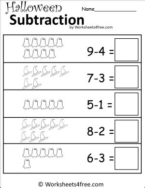 Differences within 10 Worksheet 的图像结果