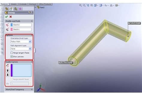Image result for Swept SolidWorks