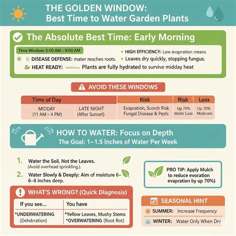 When Is Best Time To Water Garden