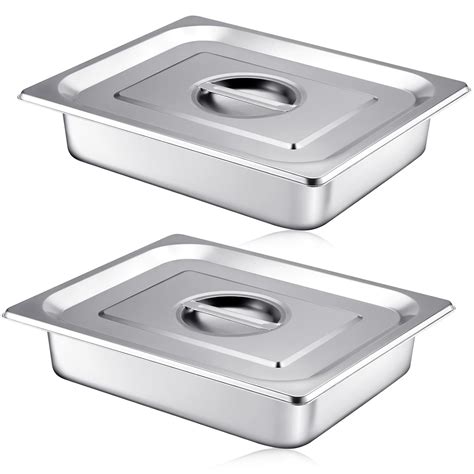 Amazon.com: Mifoci Stainless Steam Hotel Pan with Lid, 2-1/2 Inch Deep ...