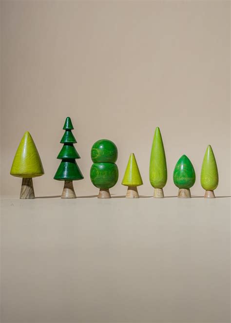 Get Hand Painted Handpicked Forest - Set A (Set of 7 Trees) at ₹ 1499 ...