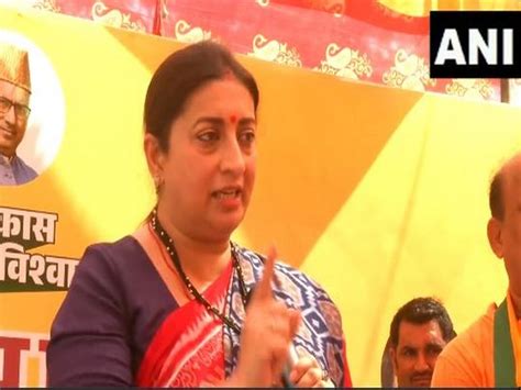 J-K polls: Smriti Irani addresses public meeting in support of BJP ...