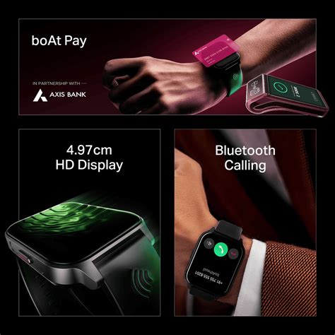 boAt Wave Fortune | 1.96" HD Display NFC Tap & Pay Smartwatch