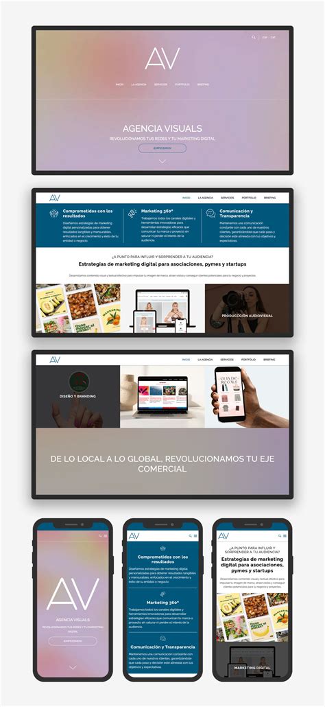 Página web Agència Visuals - Dommia