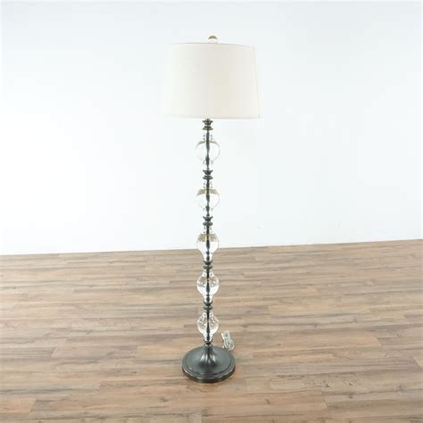 Pottery Barn Marston Crystal Floor Lamp Thick curves of crystal and a ...
