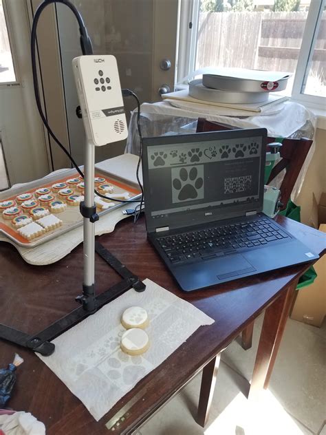 Projector Set Up For Cookies - Borderlands Bakery