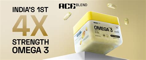 Ace Blend Outshine Omega 3 Fish Oil Capsules (60 Softgels) | 1650 Mg ...