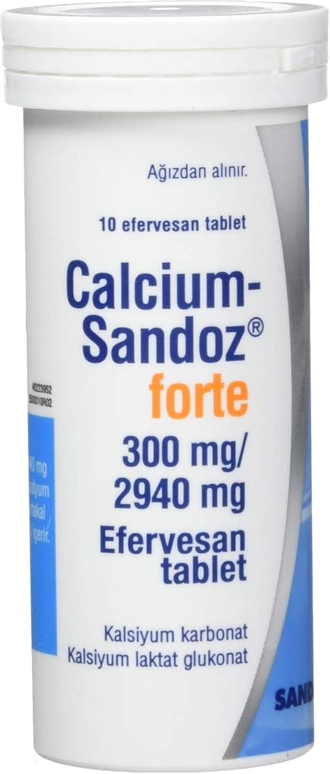 Novartis Calcium Sandoz Effervescent Tablets - 20 India | Ubuy
