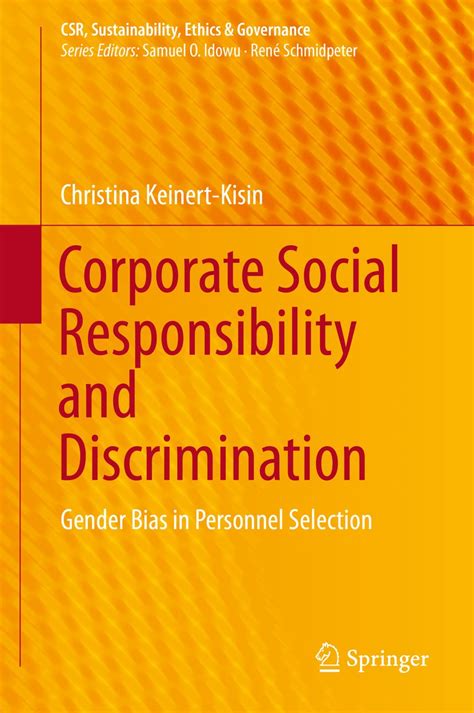 Corporate Social Responsibility and Discrimination: Gender Bias in ...