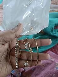 Buy Shining Diva Fashion Jewellery Stylish Crystal Multilayer Charm ...