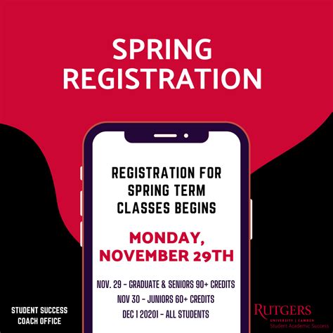 Rutgers Camden Student Success Coach Office - Spring registration opens ...