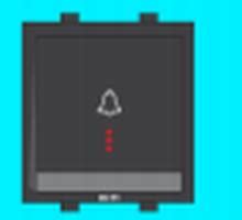 81027 White Color Flatino 10 AX Bell Push With Indicator (With Spark ...