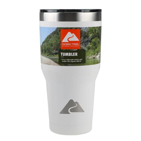 Ozark Trail 32 oz Vacuum Insulated Stainless Steel Tumbler-White ...