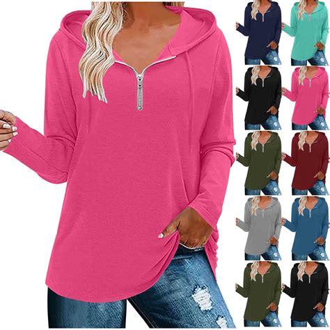 Ashirexll Zip up Hoodie Women, Hoodies for Women, Ladies Long Sleeve ...