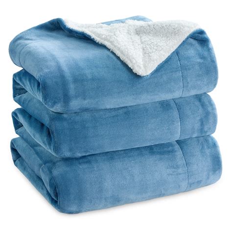 BEDSURE Sherpa Fleece King Size Blanket for Bed - Thick and Warm ...