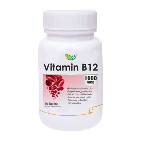 Biotrex Vitamin B12 1000mcg - 60 Tablets – BIOTREX NUTRACEUTICALS