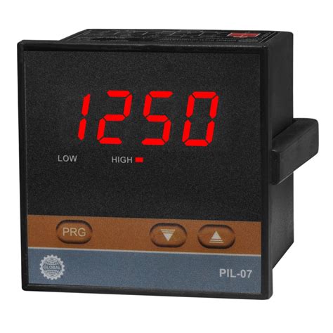 Global PIL-07 Process Indicator with Low & High Alarm Output (72x72 ...