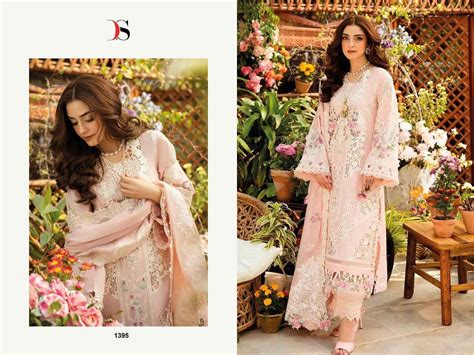 Deepsy Elaf Luxury Lawn 25 Vol 3 Cotton Dress Material Wholesale Market