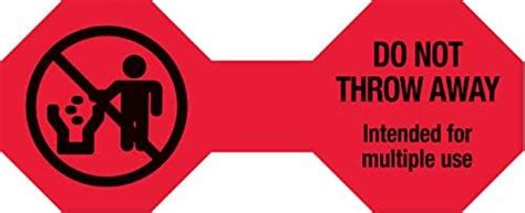 United Ad Label Cord Labels DO NOT Throw Away, 5" x 2", Permanent ...