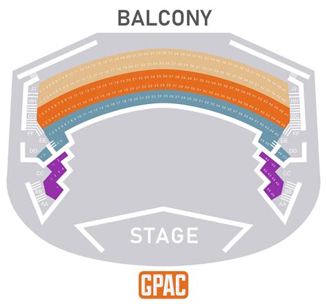 Seating Chart — GPAC | Germantown Performing Arts Center