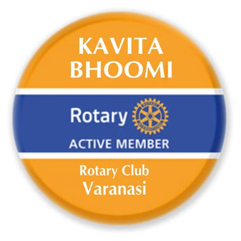 Rotary Traditional Round Name Badge – Tej Brothers