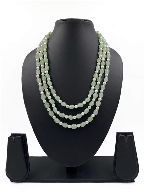 Buy Green Beads Necklace For Women Online – Gehna Shop